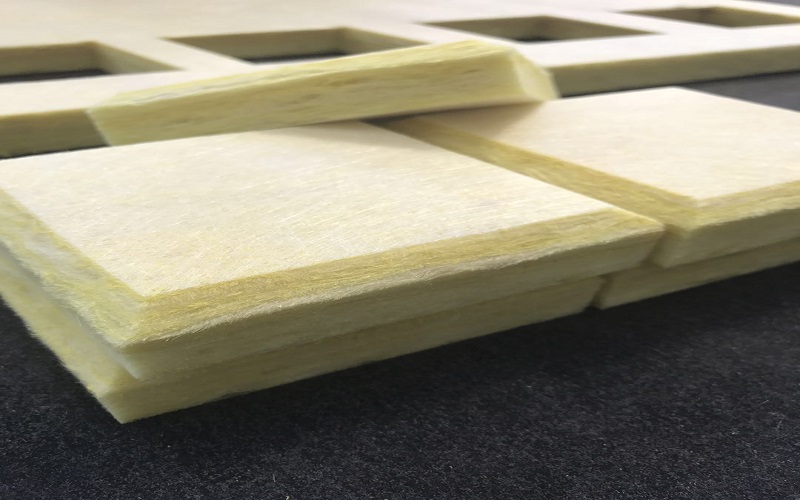 Cutting of glass wool board