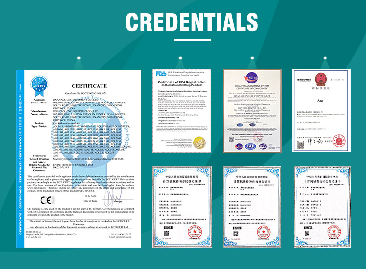Various certificates