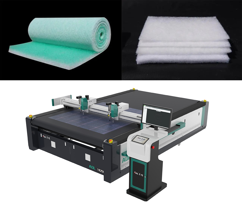 Air filter cotton cutting machine