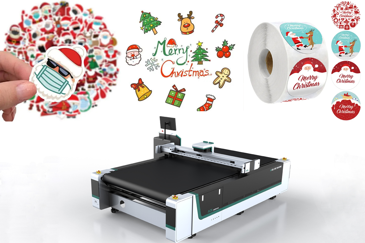 Christmas CNC Sticker Die Cutting Machine