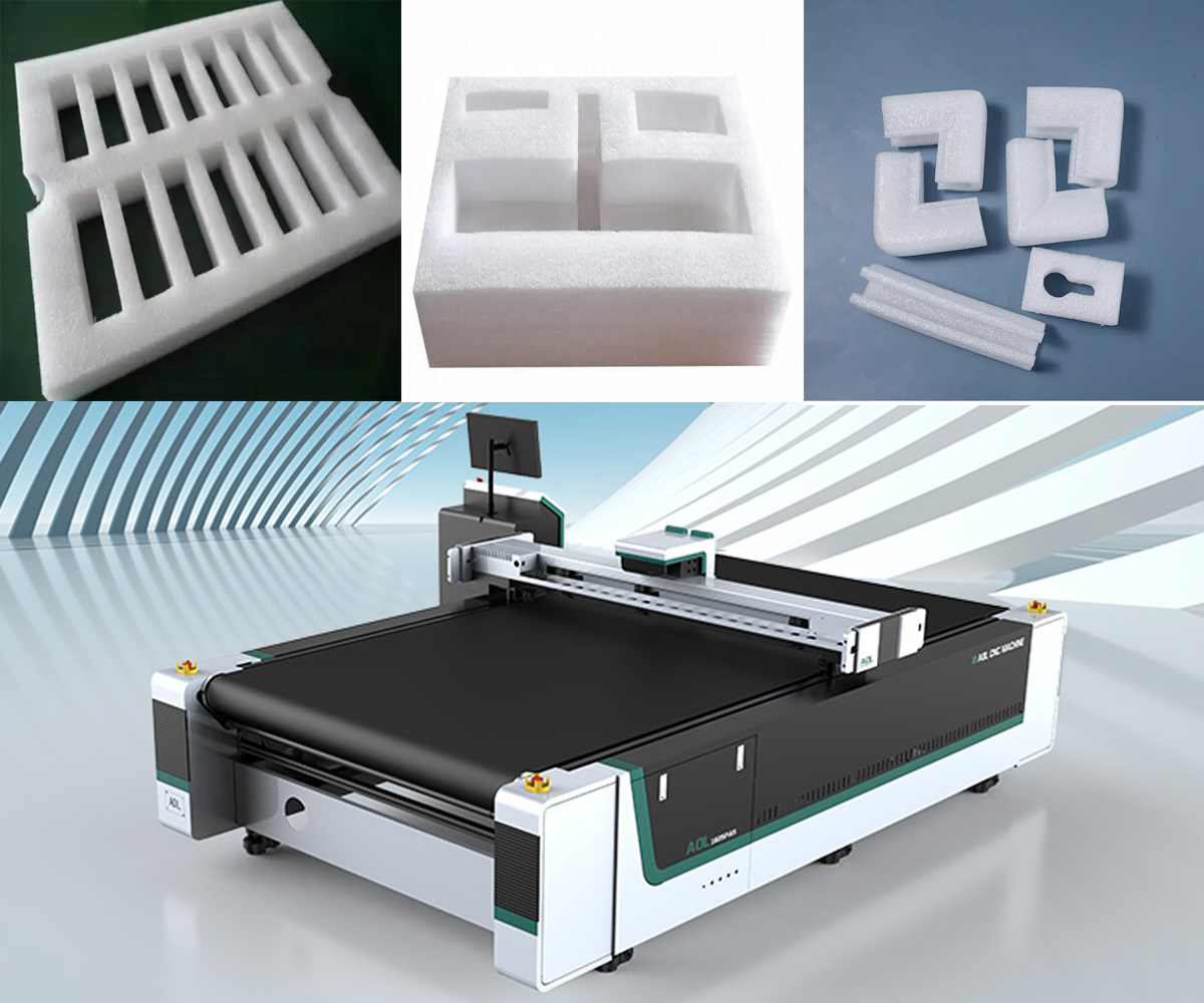 Digital cutting machine for shadow box foam cutting