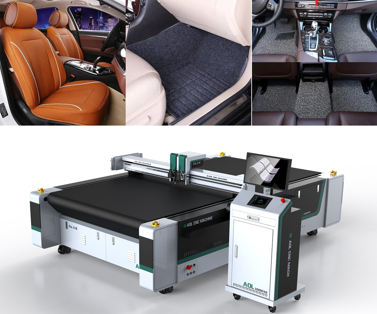How the car seat cover industry uses CNC cutting machine to complete the cutting work